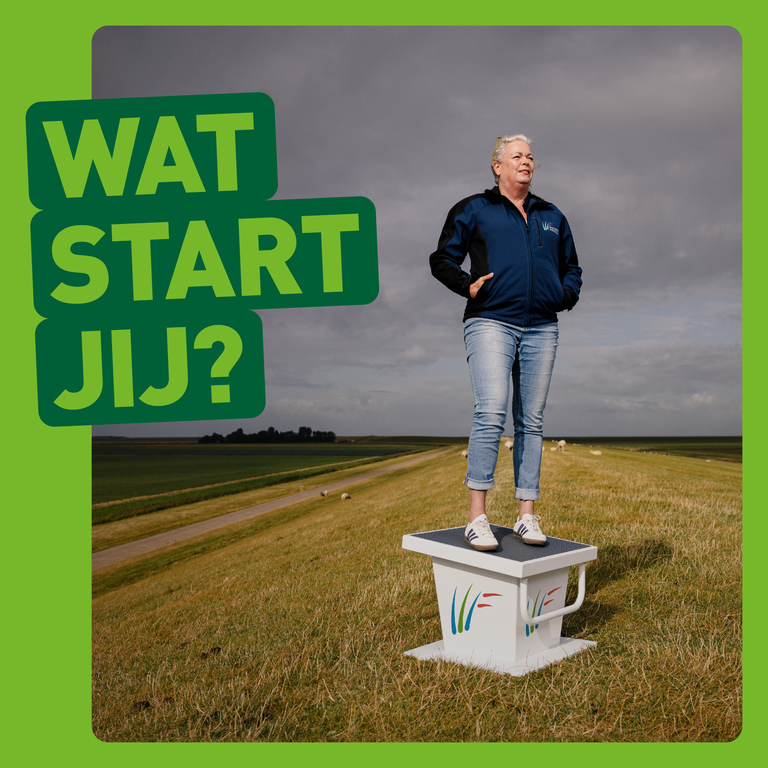 wat start jij groen gekleurde letters - vrouw