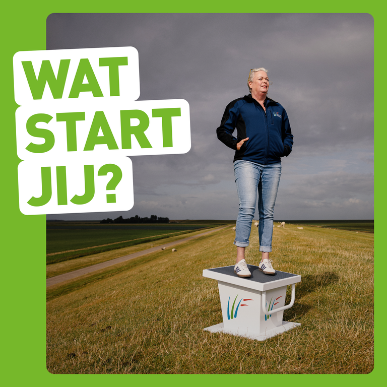 wat start jij vierkant groen - vrouw