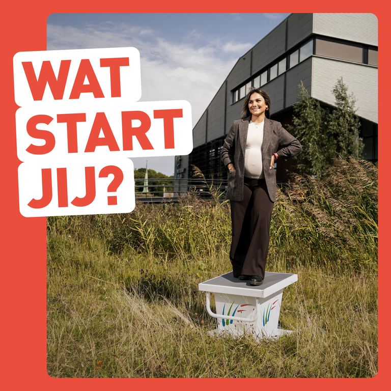 wat start jij vierkant rood - vrouw